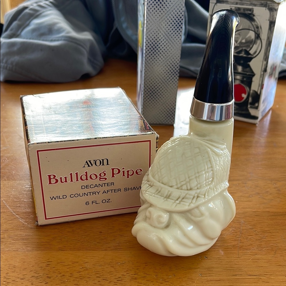 Avon Cream Bulldog Pipe Decanter After Shave